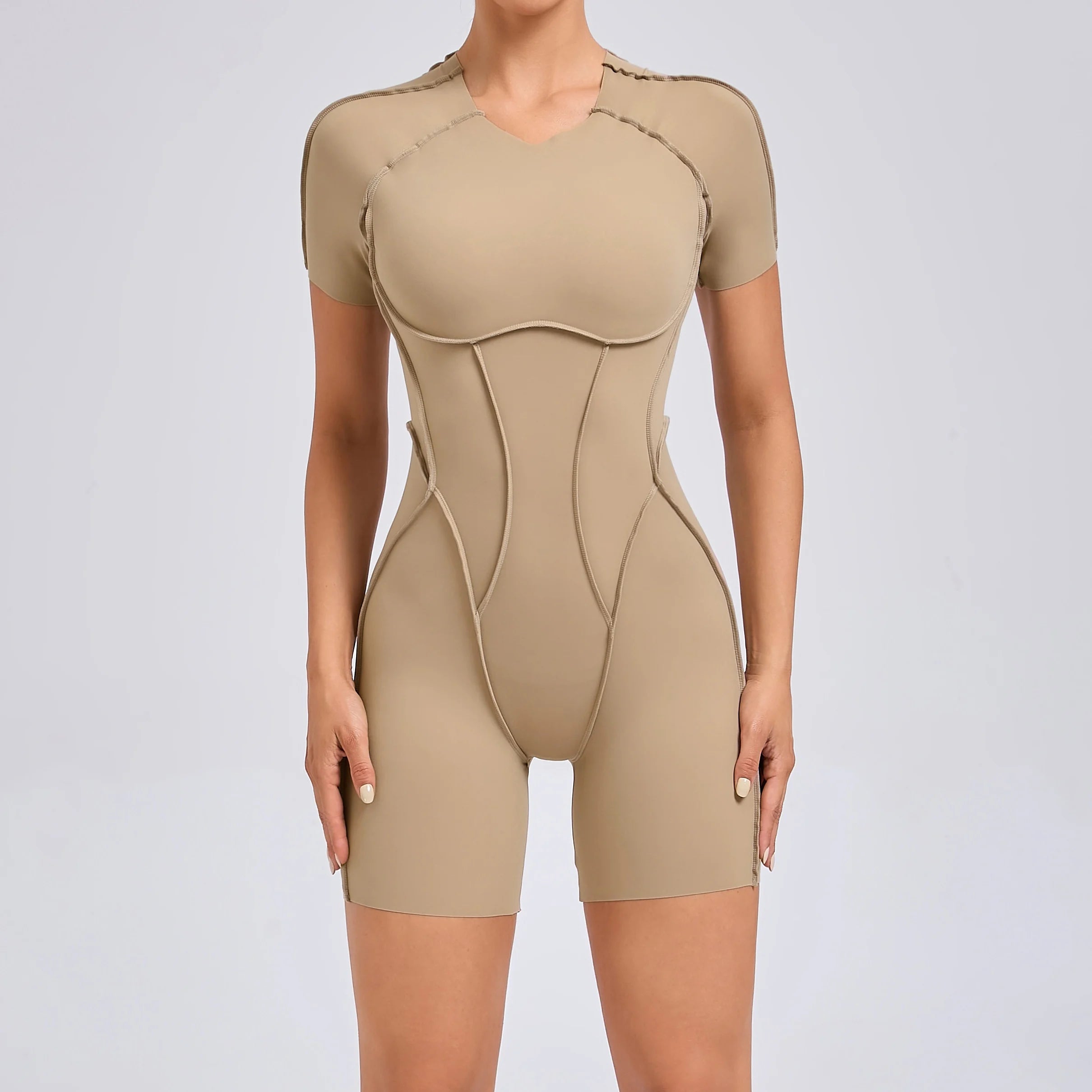 Scrunch Booty Jumpsuit – Backless Gym Romper