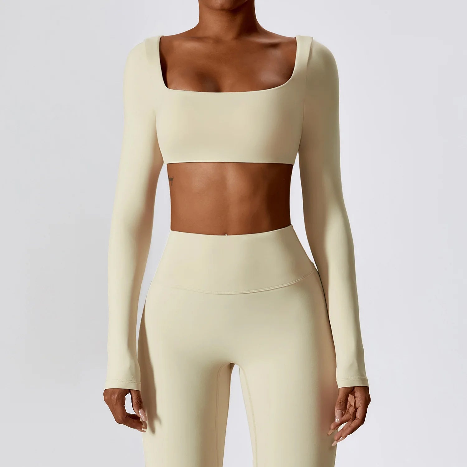 SculptFit Cropped Long Sleeve T-shirt