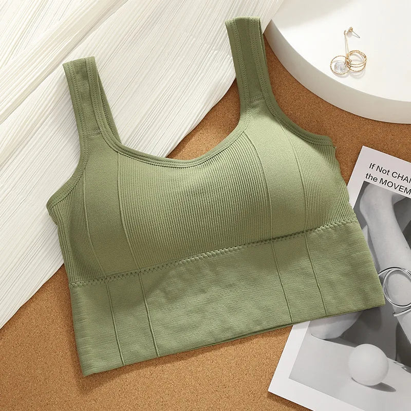 Seamless Push-Up Sports Bra