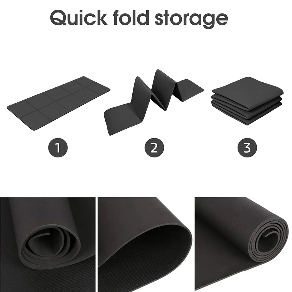 Sports & Pilates Yoga Mat - 4mm Thick Foam