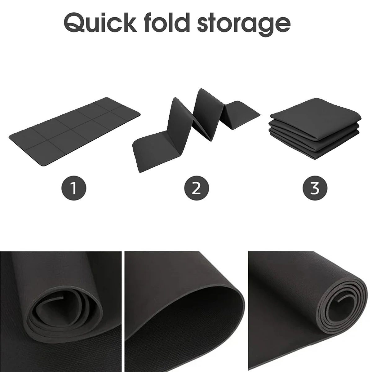 Sports & Pilates Yoga Mat - 4mm Thick Foam