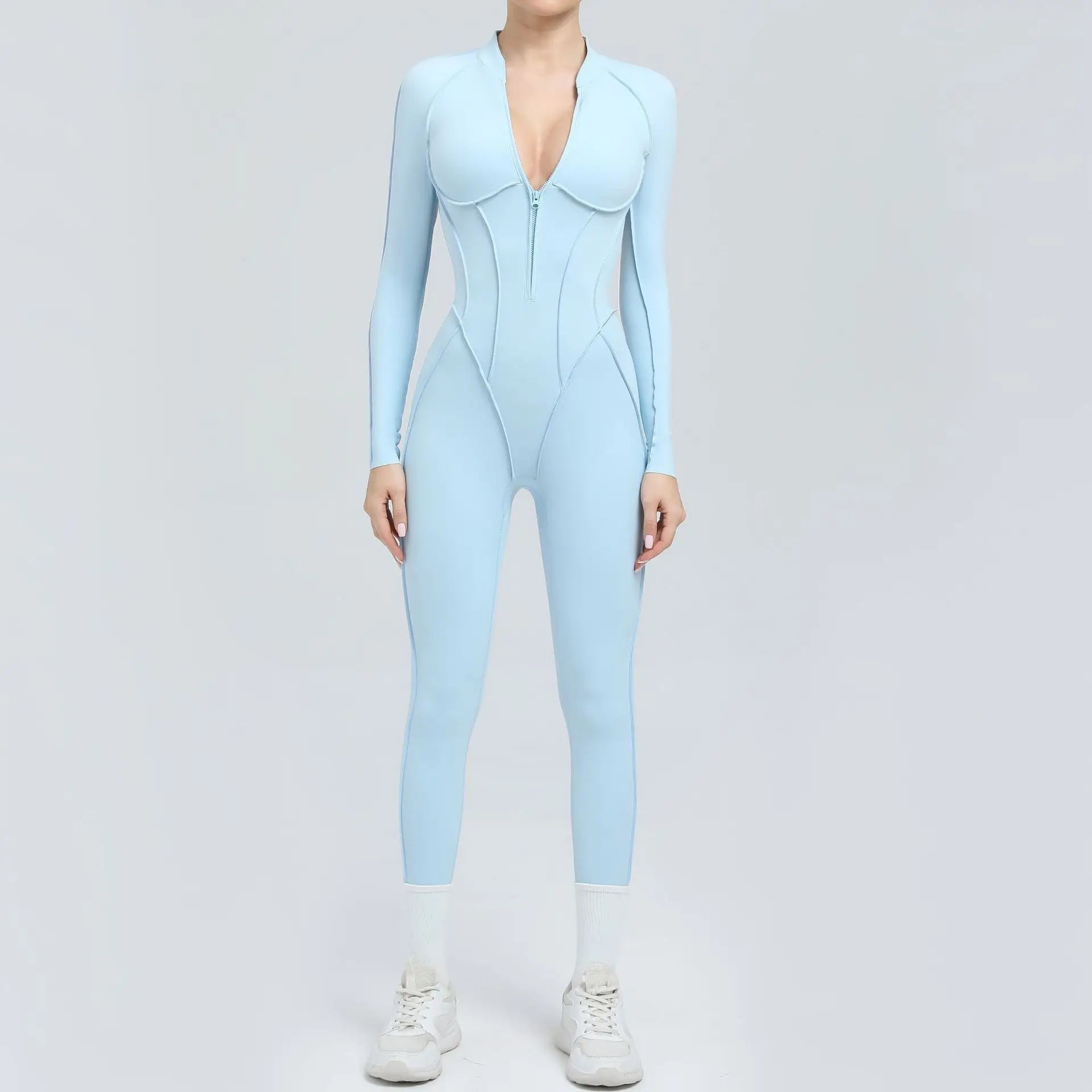 FlexCore Zip Jumpsuit with open back