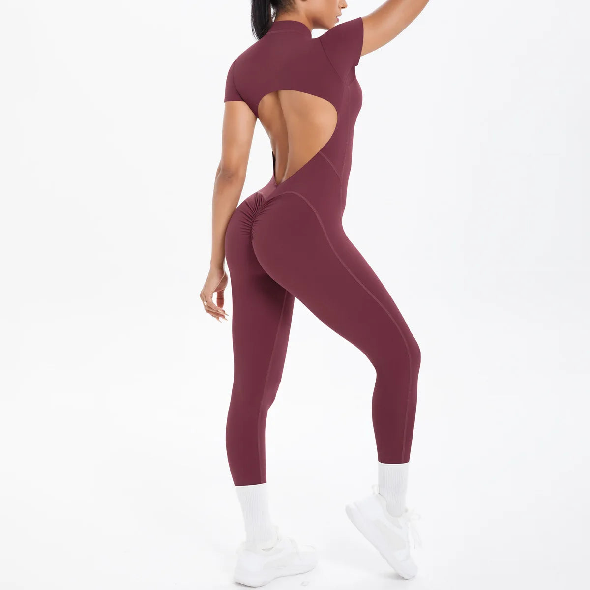 Seamless Zip-Up Bodysuit – Yoga & Running