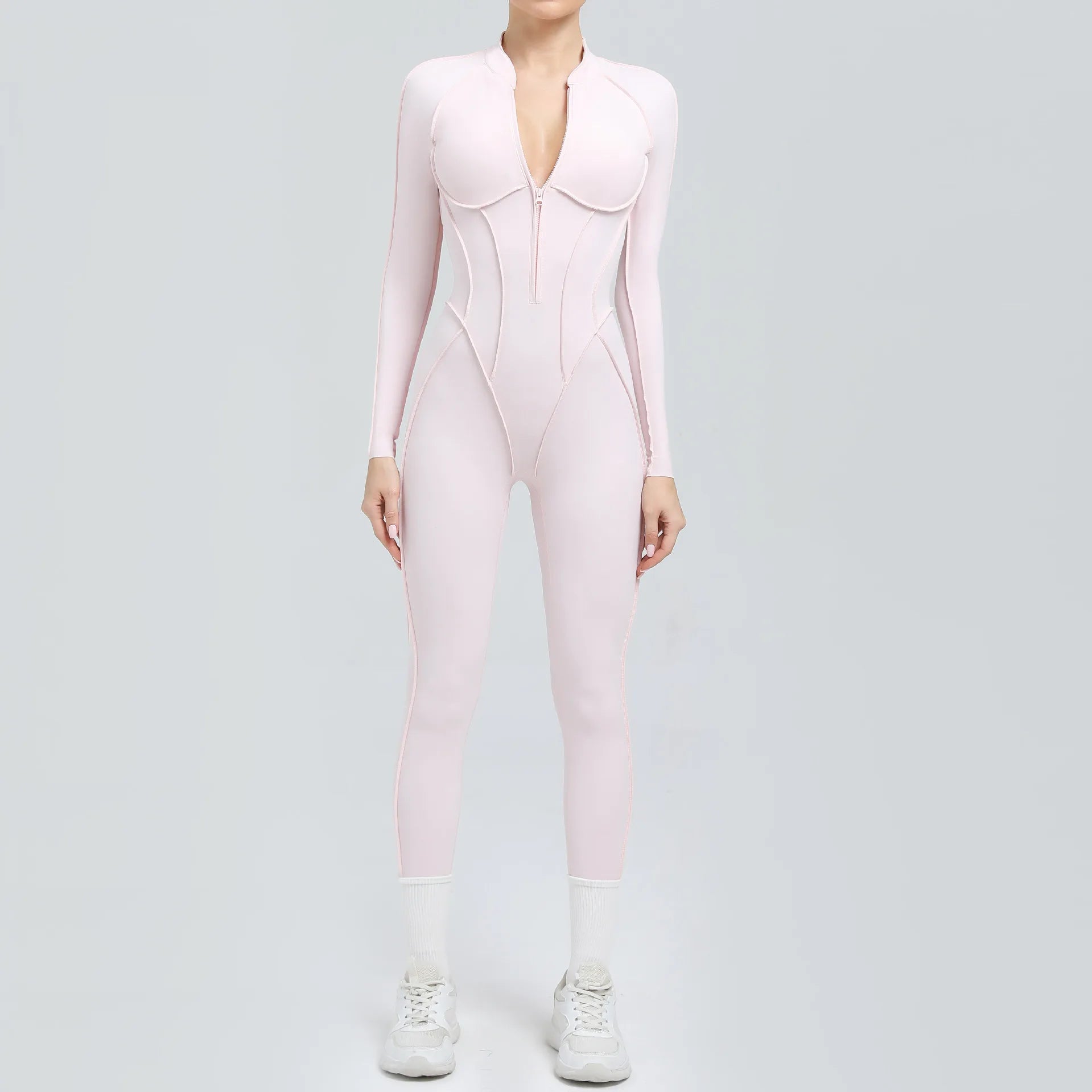 FlexCore Zip Jumpsuit with open back