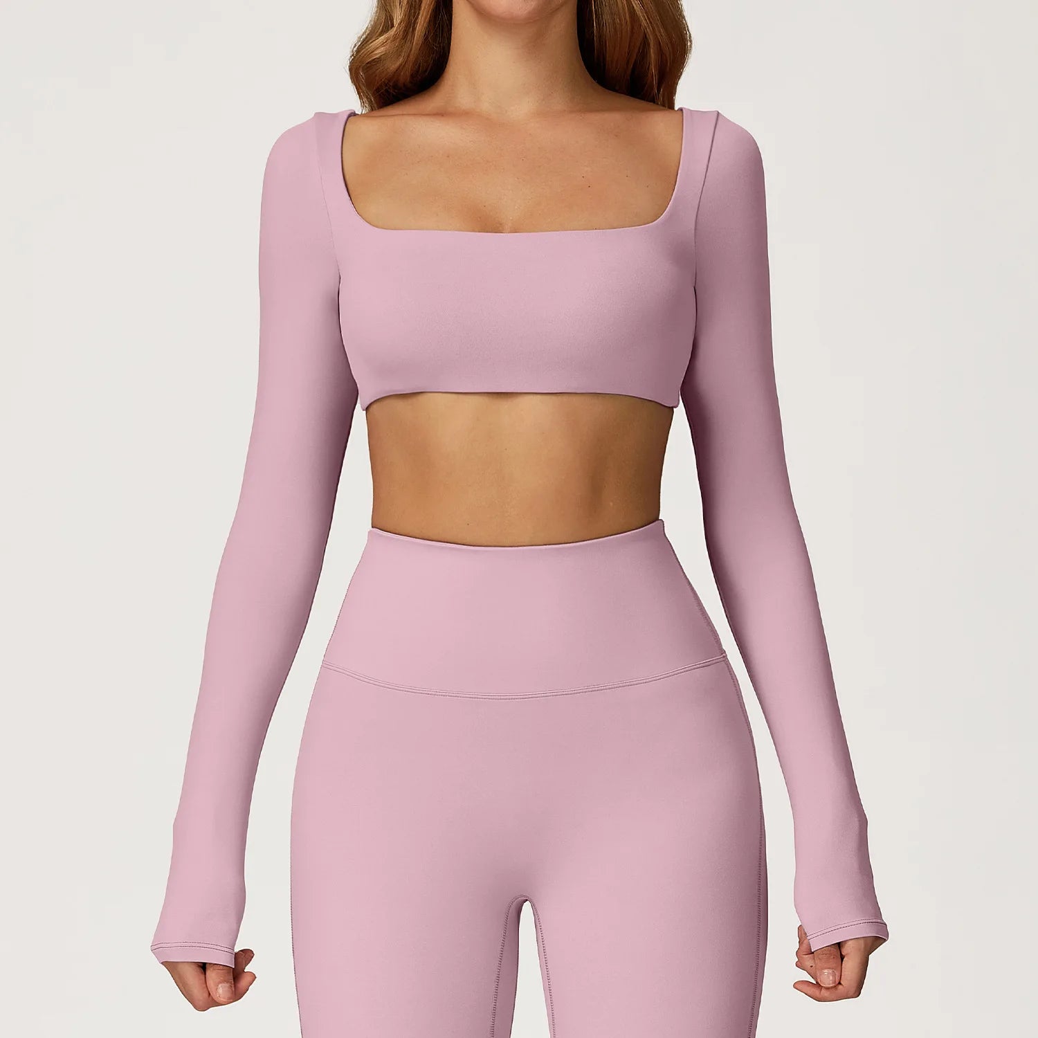 SculptFit Cropped Long Sleeve T-shirt