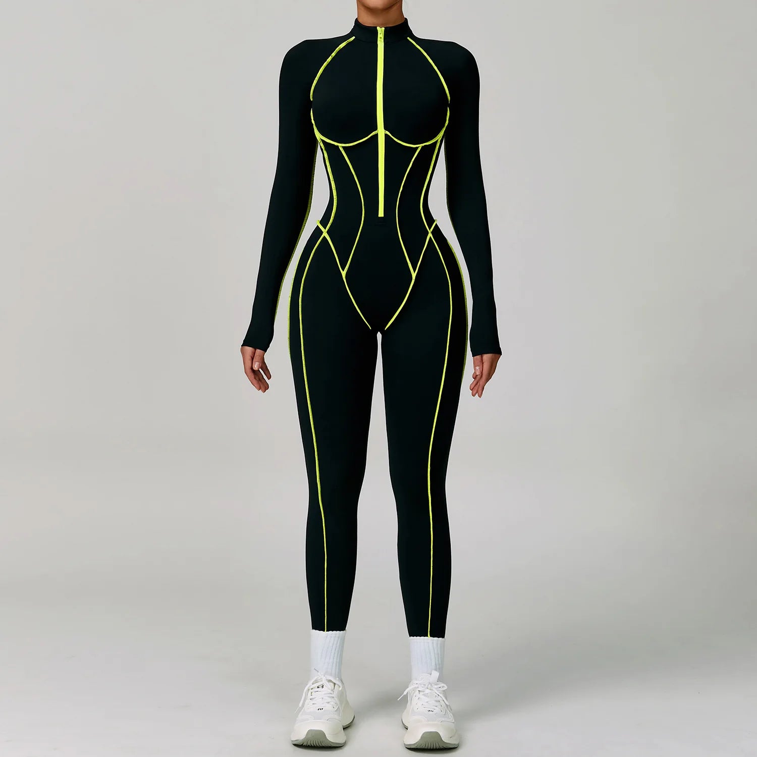 FlexCore Neon Zip Jumpsuit