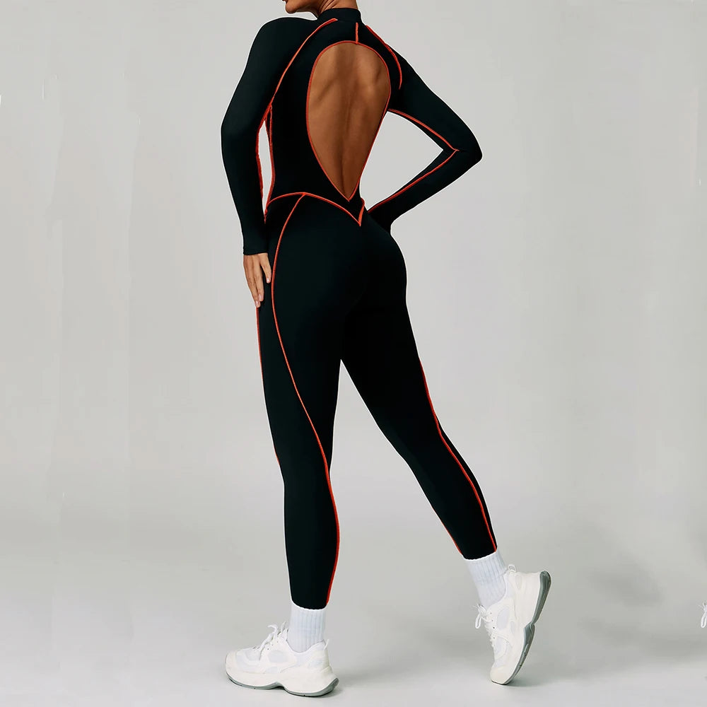 FlexCore Neon Zip Jumpsuit