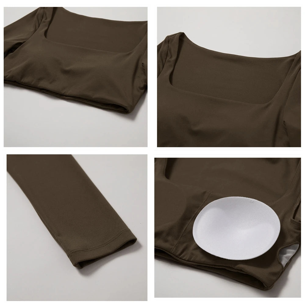 SculptFit Cropped Long Sleeve T-shirt
