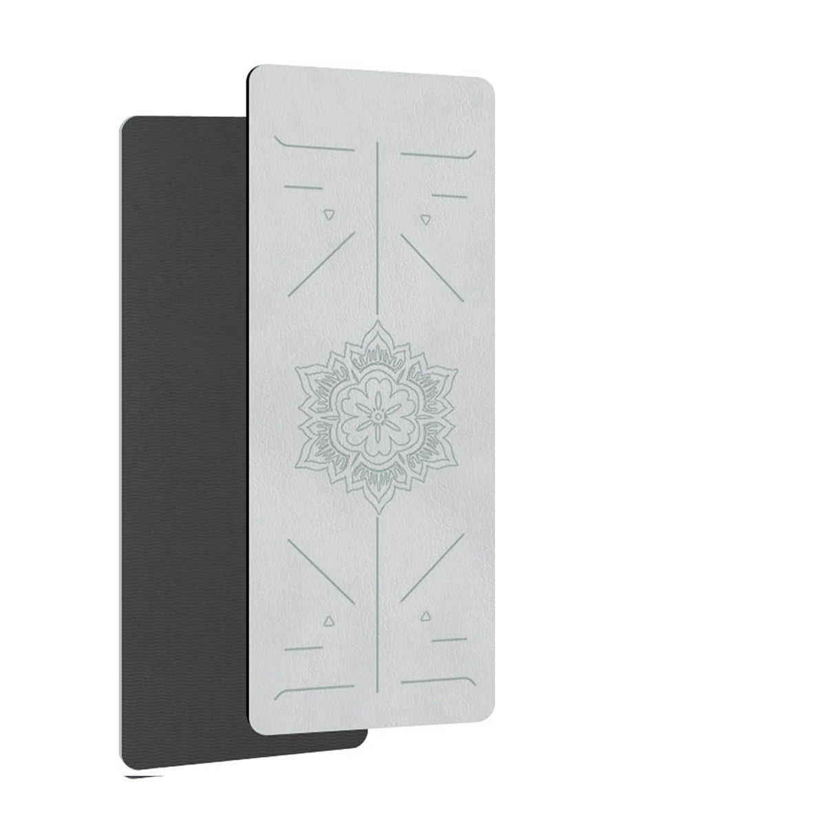 Home Fitness Mat with Alignment Guide