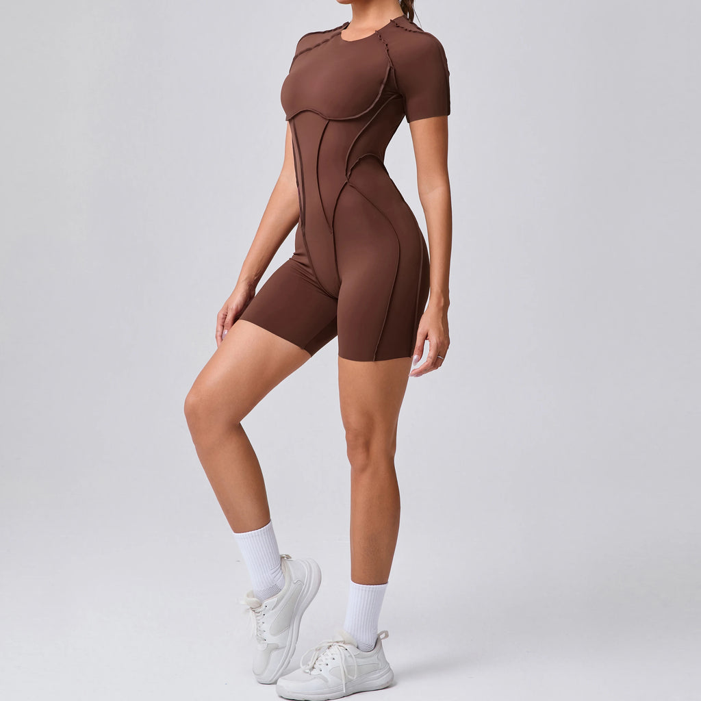 Scrunch Booty Jumpsuit – Backless Gym Romper