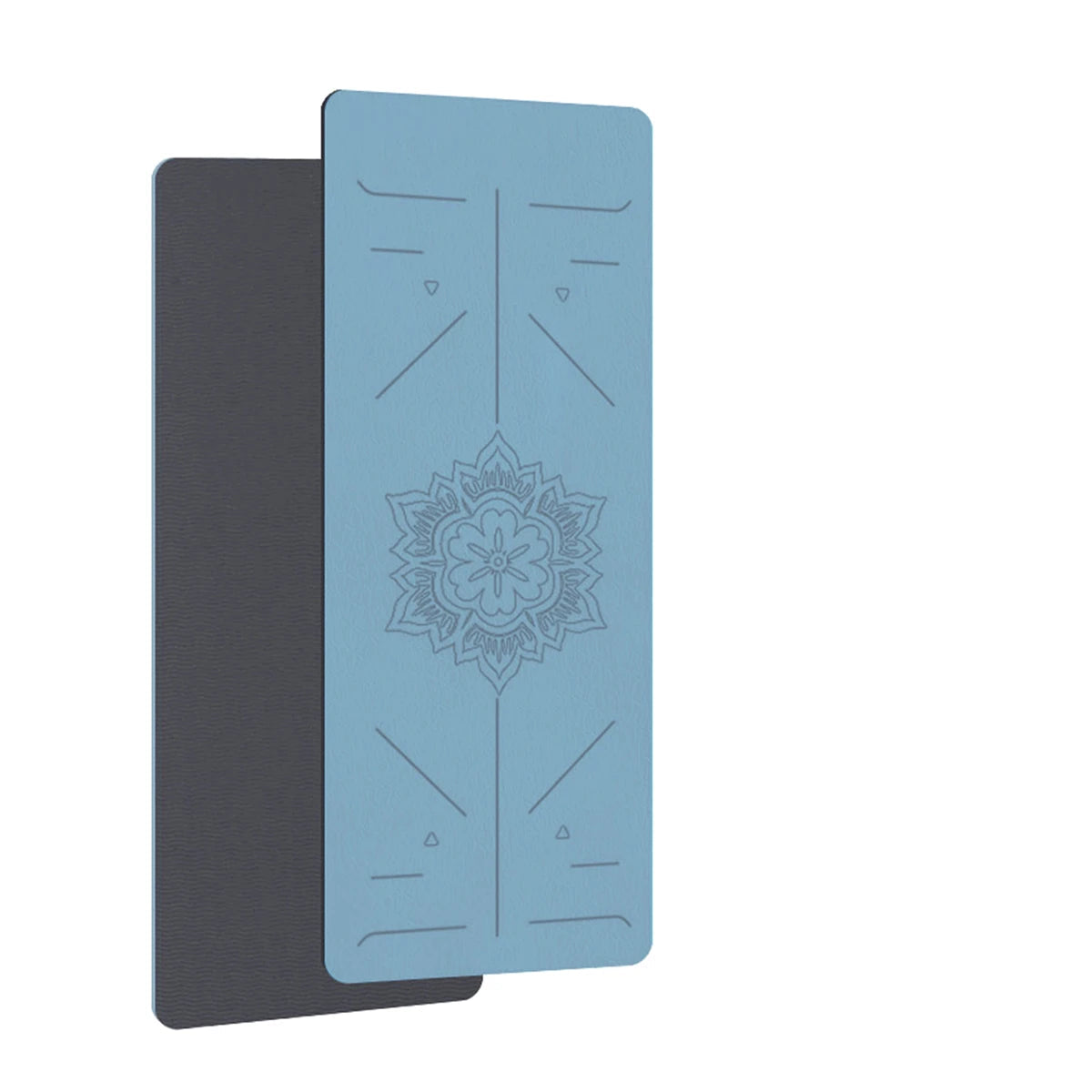 Home Fitness Mat with Alignment Guide