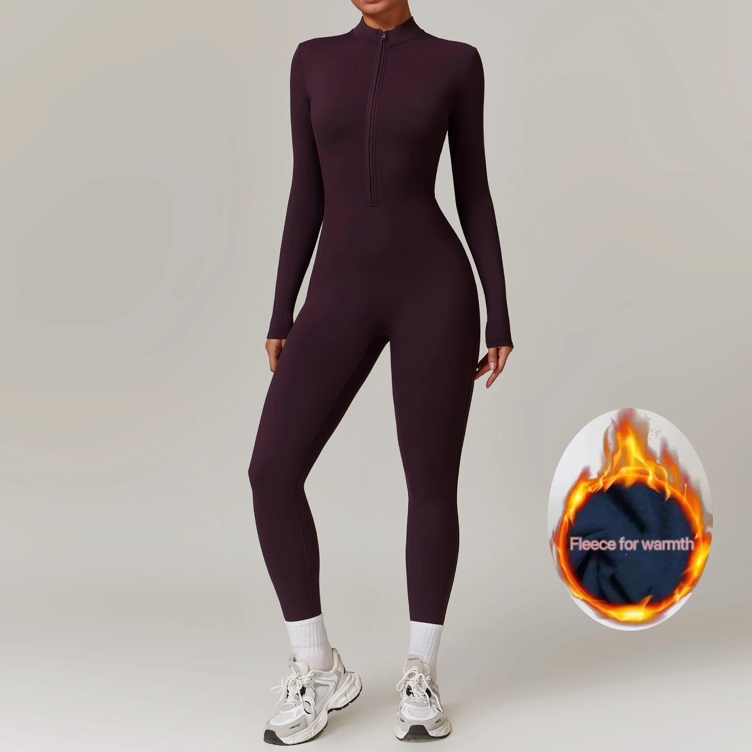 Thermal Seamless Fleece Jumpsuit – Yoga & Ski