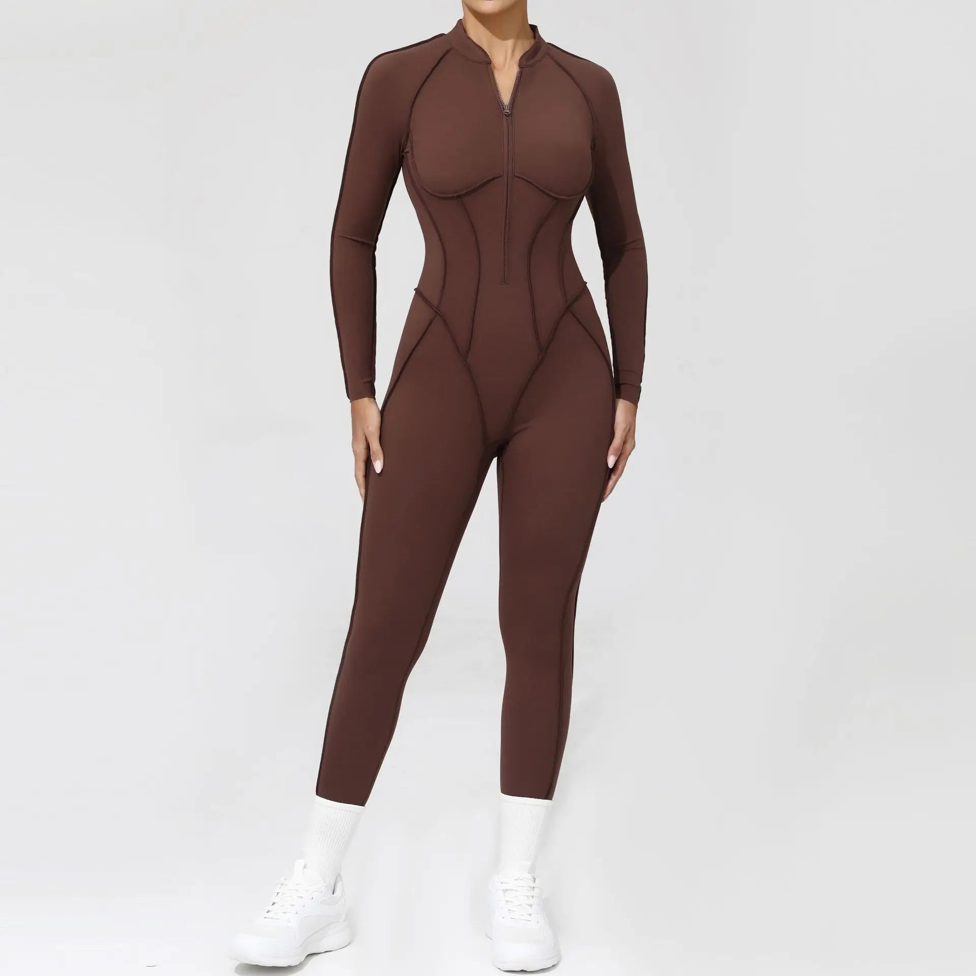 FlexCore Zip Jumpsuit with open back