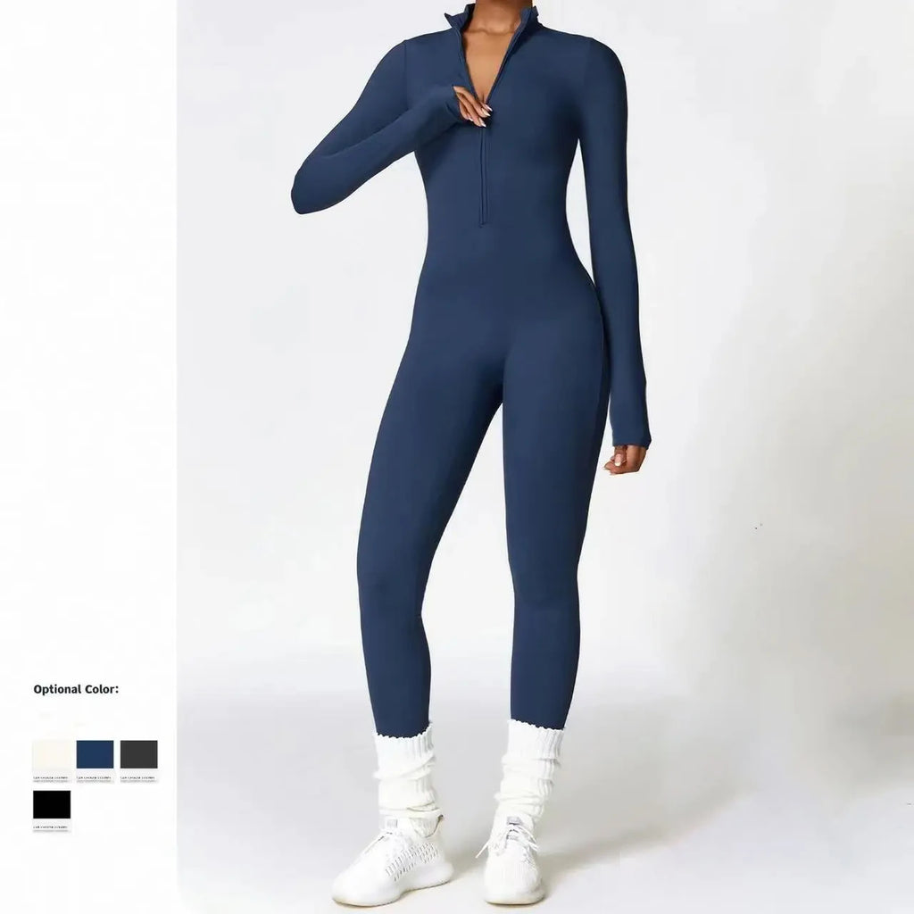 Thermal Seamless Fleece Jumpsuit – Yoga & Ski