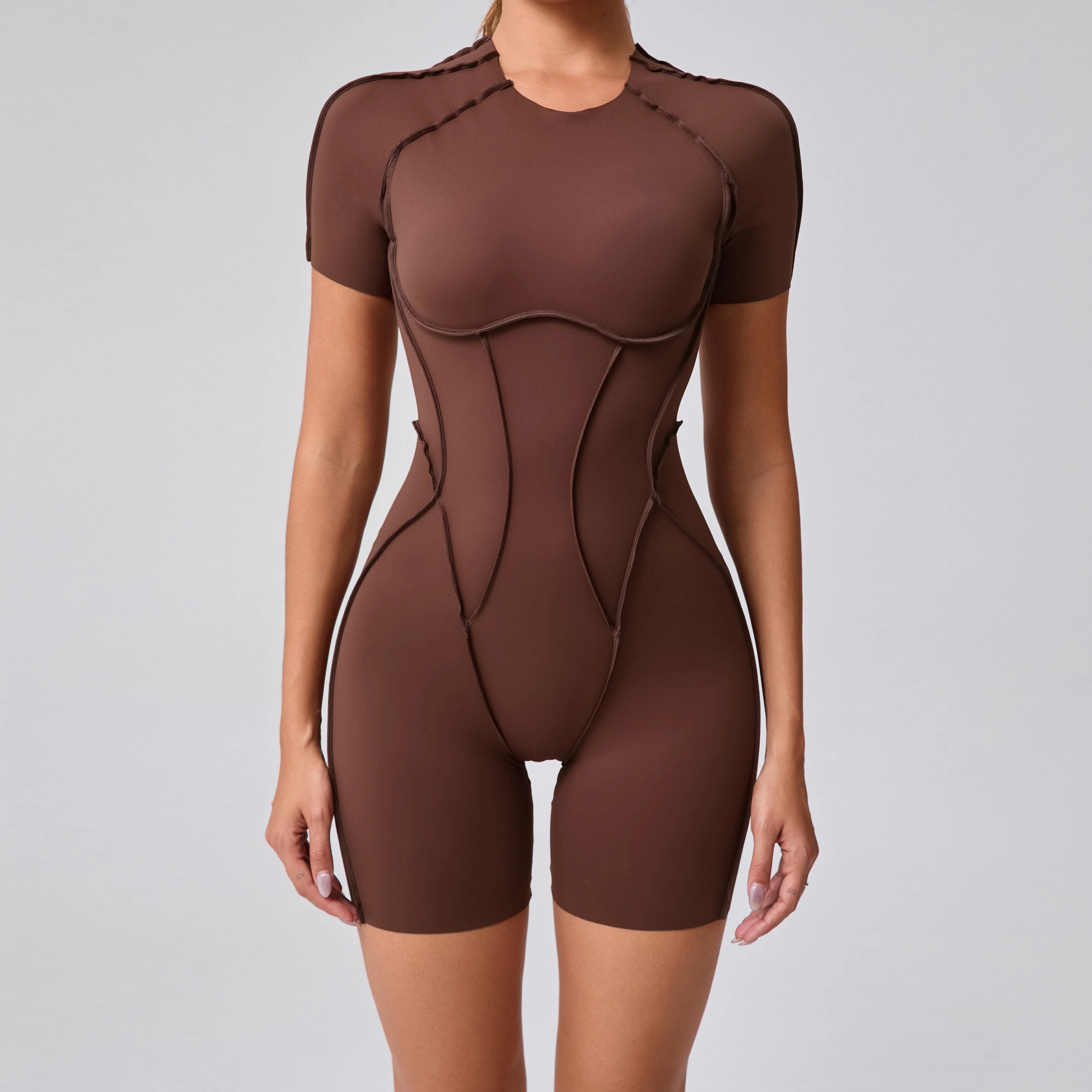 Scrunch Booty Jumpsuit – Backless Gym Romper