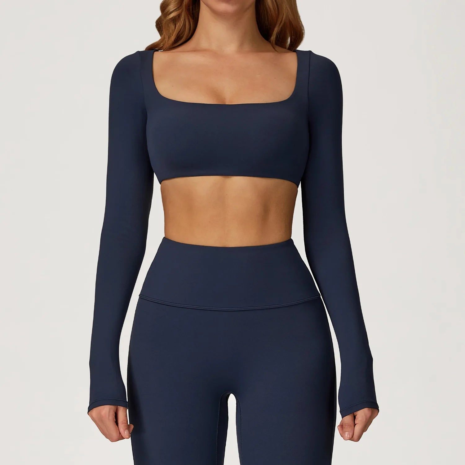 SculptFit Cropped Long Sleeve T-shirt