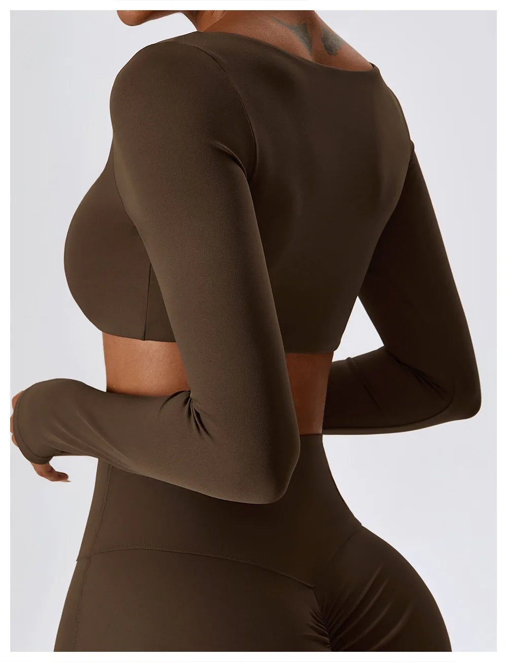 SculptFit Cropped Long Sleeve T-shirt
