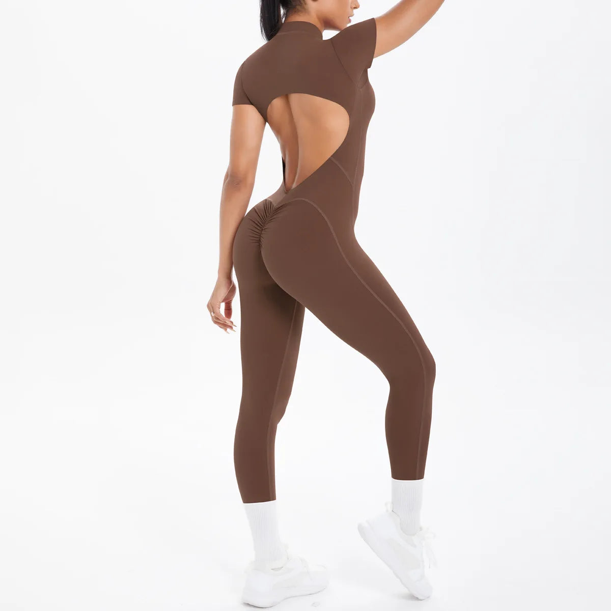 Seamless Zip-Up Bodysuit – Yoga & Running
