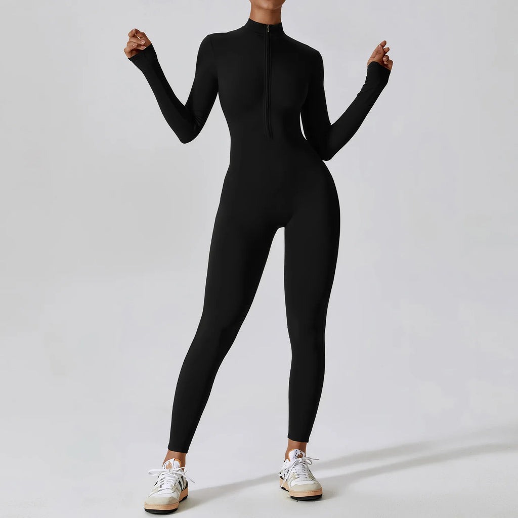 Thermal Seamless Fleece Jumpsuit – Yoga & Ski