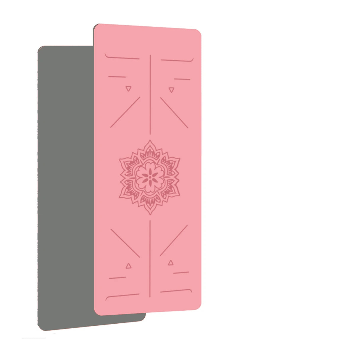 Home Fitness Mat with Alignment Guide