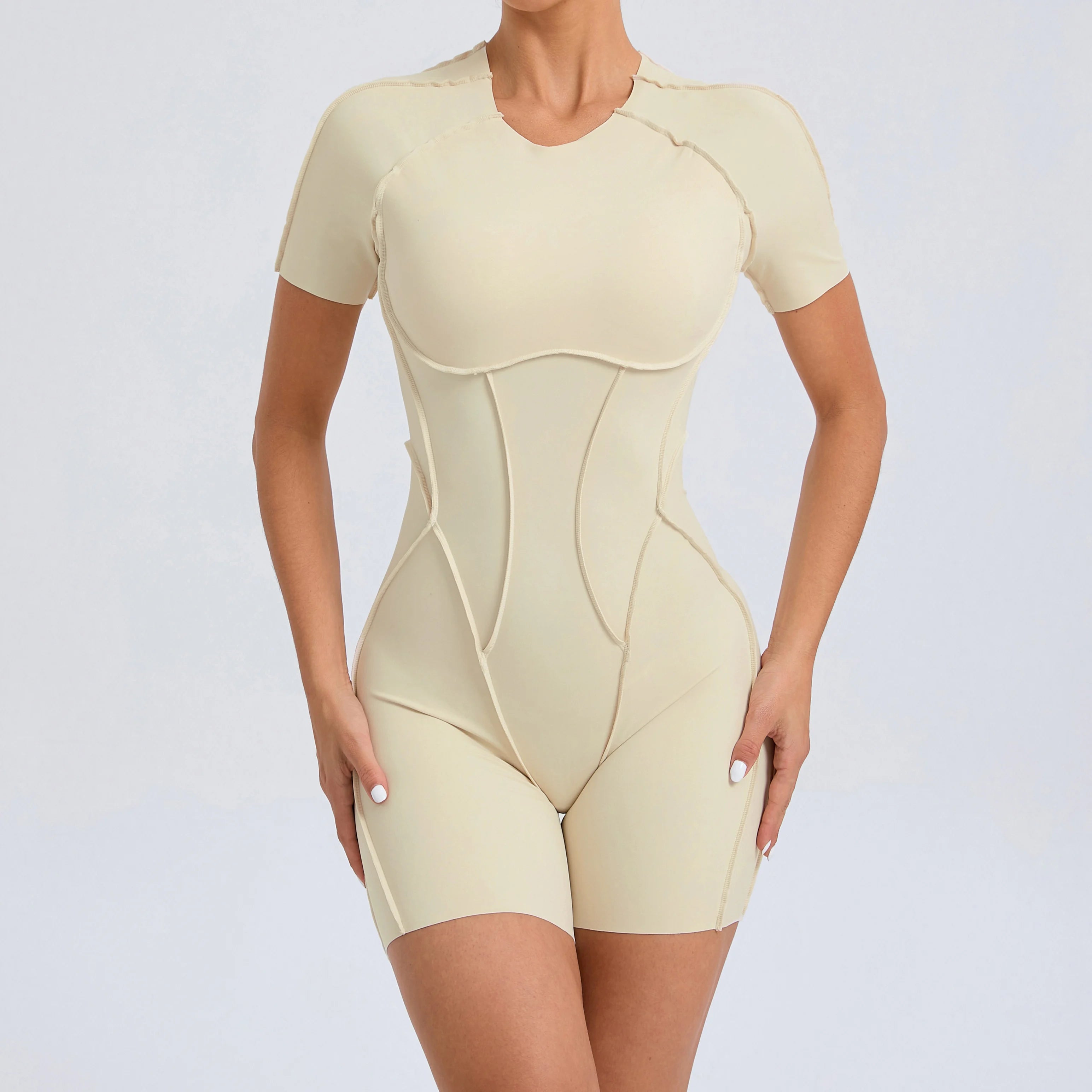 Scrunch Booty Jumpsuit – Backless Gym Romper