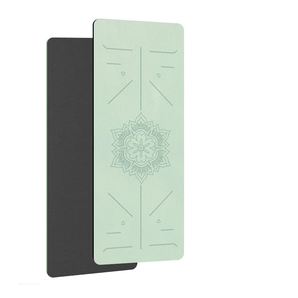 Home Fitness Mat with Alignment Guide