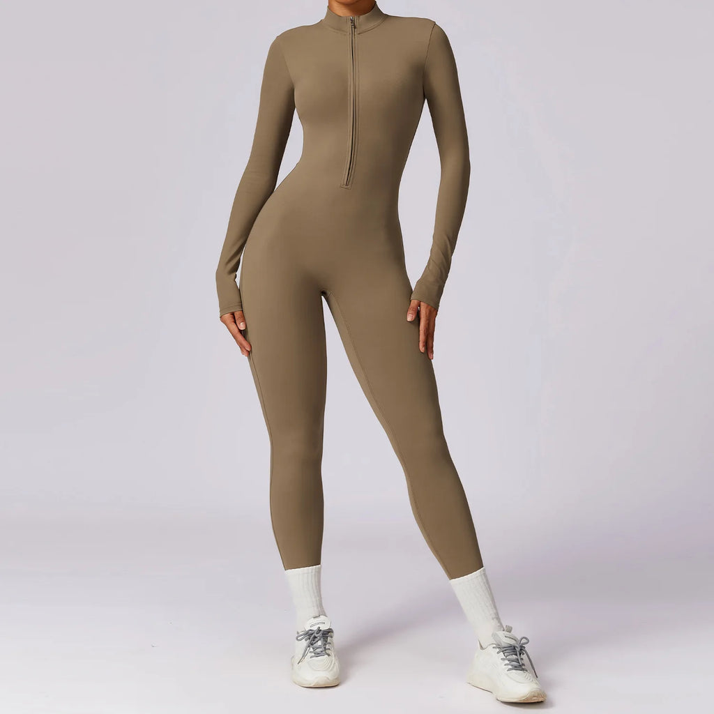 Thermal Seamless Fleece Jumpsuit – Yoga & Ski