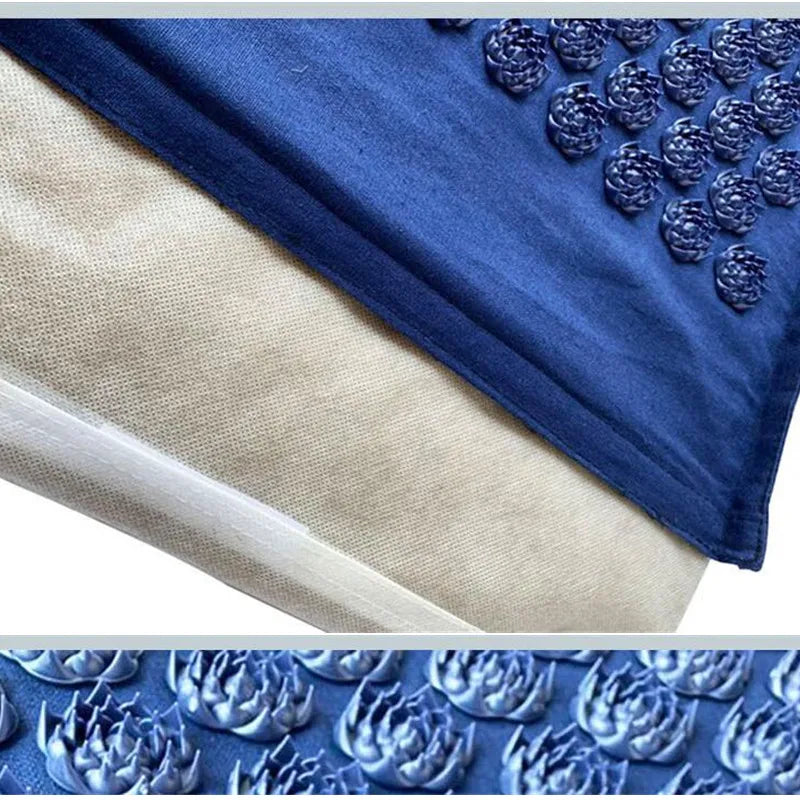 Linen Acupressure Mat Set — Coconut Palm Base