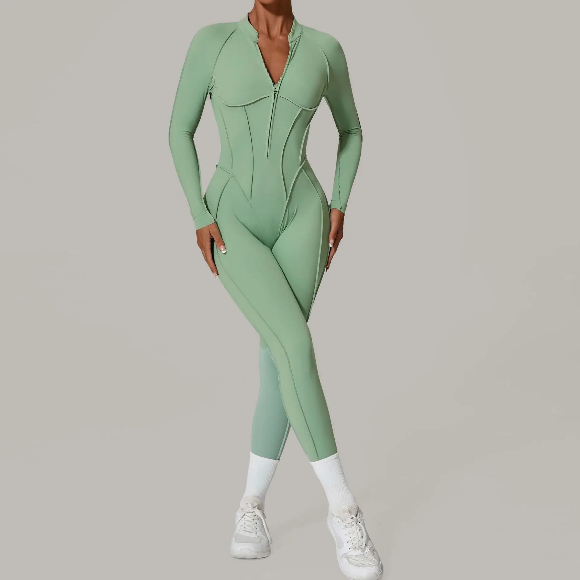 FlexCore Zip Jumpsuit with open back