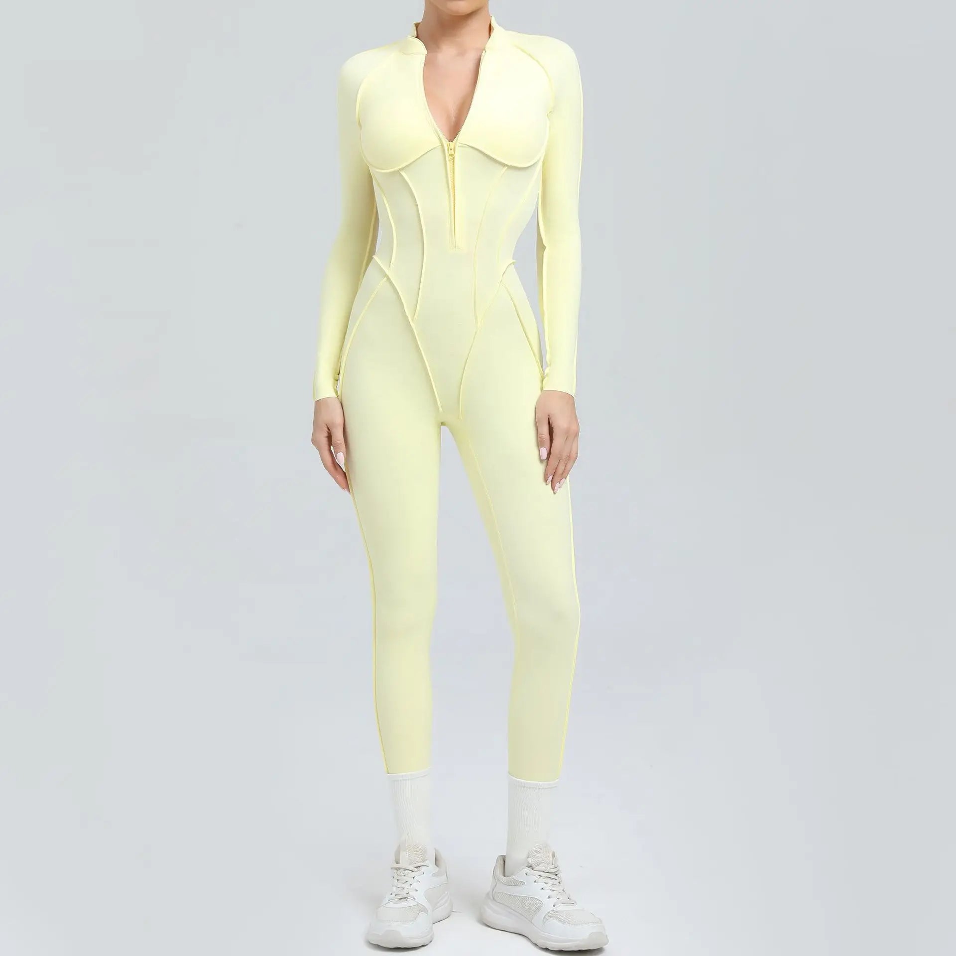 FlexCore Zip Jumpsuit with open back
