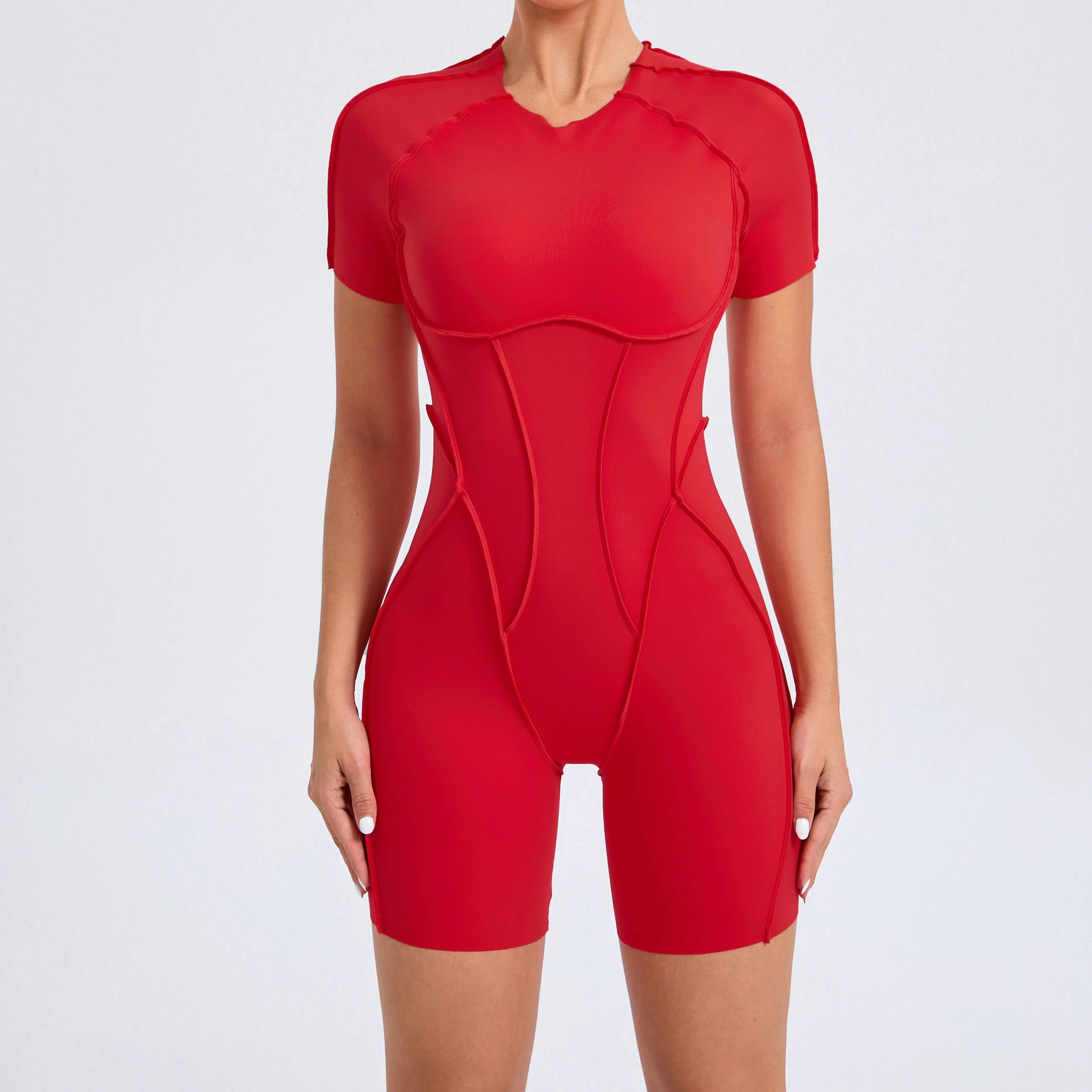 Scrunch Booty Jumpsuit – Backless Gym Romper