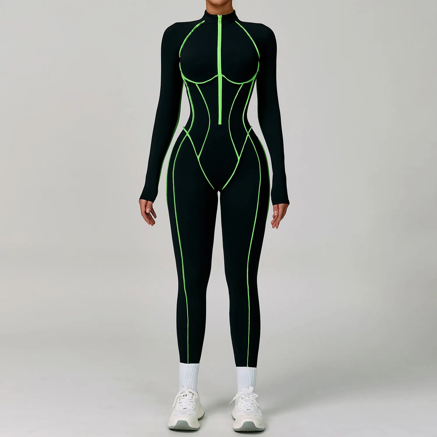 FlexCore Neon Zip Jumpsuit