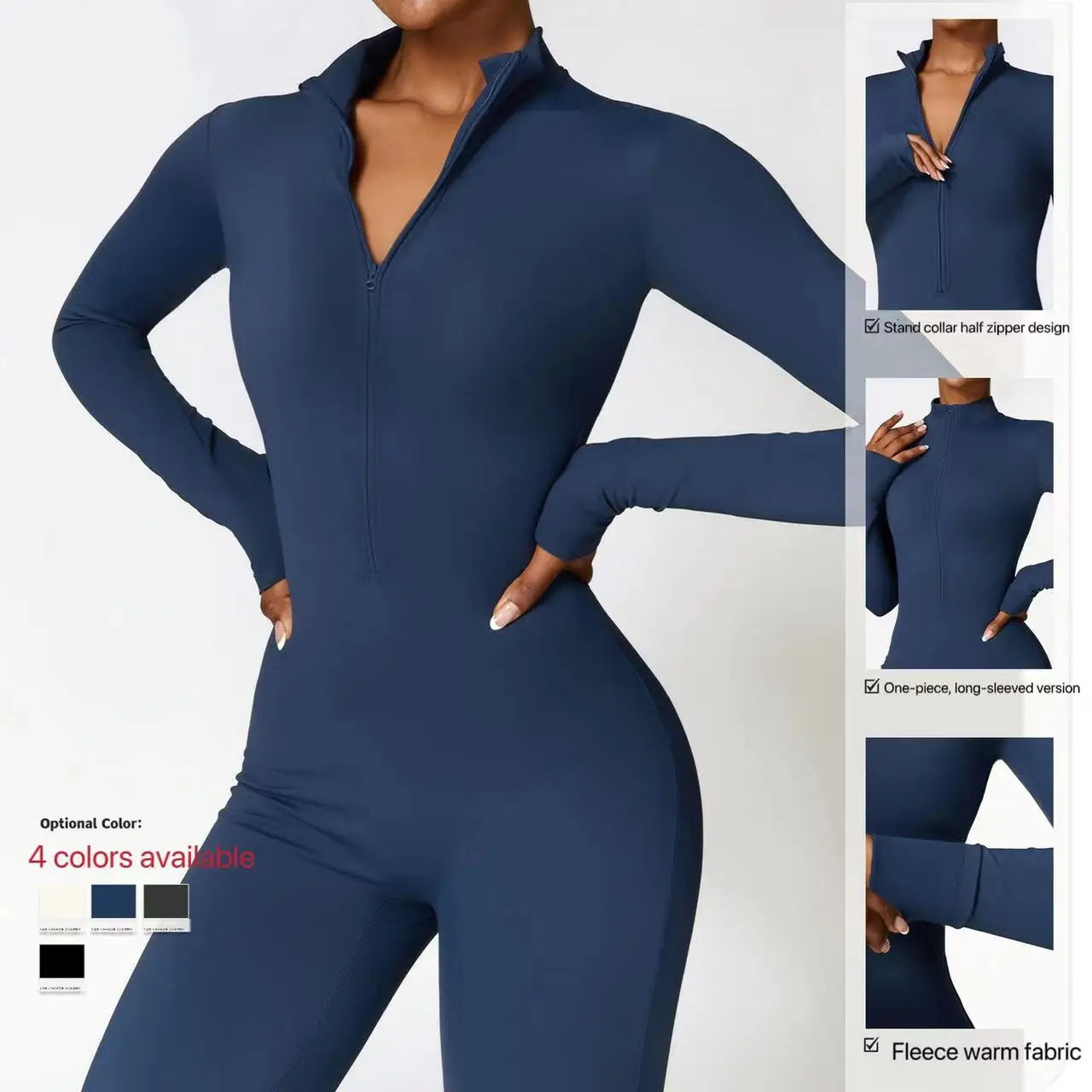 Thermal Seamless Fleece Jumpsuit – Yoga & Ski