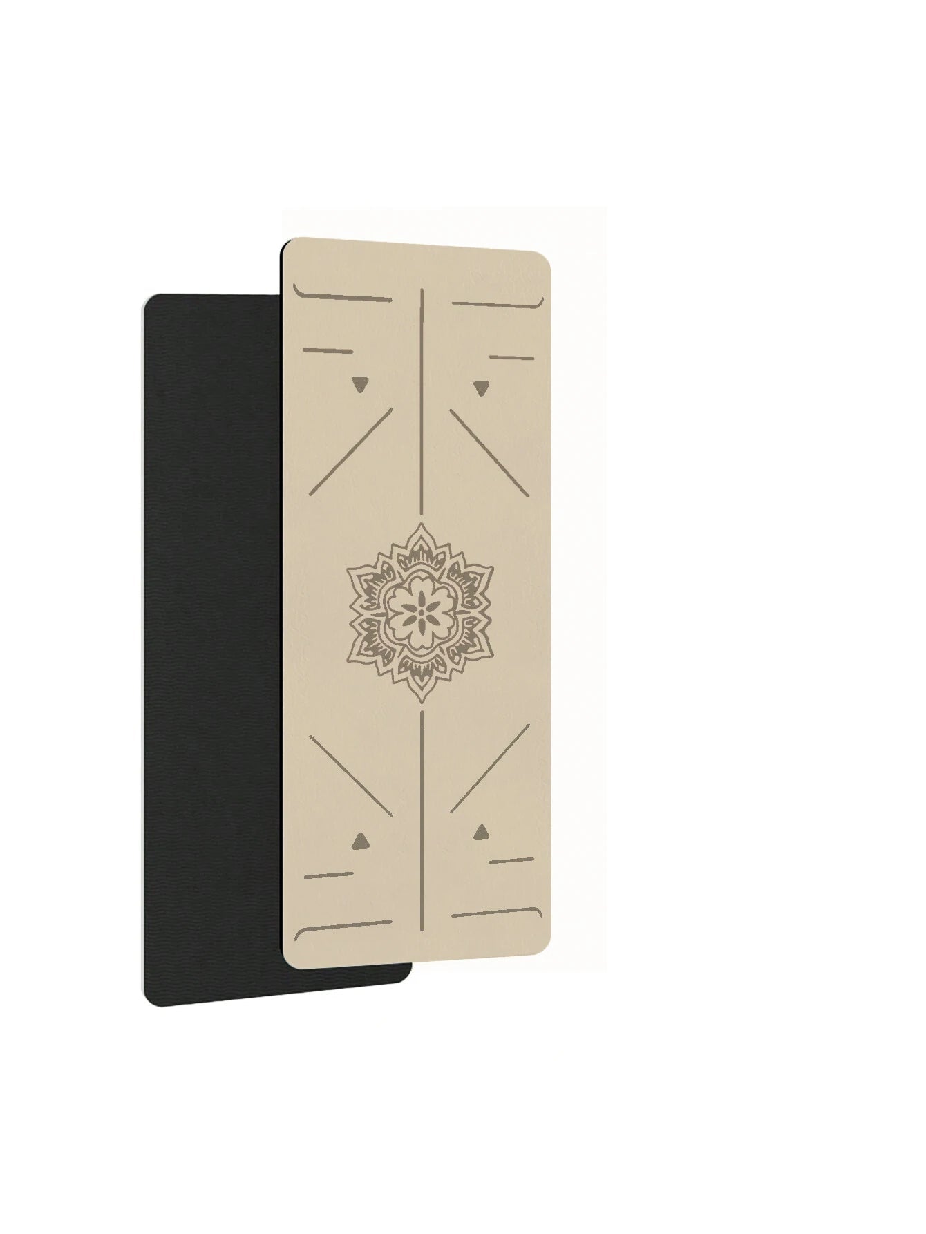 Home Fitness Mat with Alignment Guide