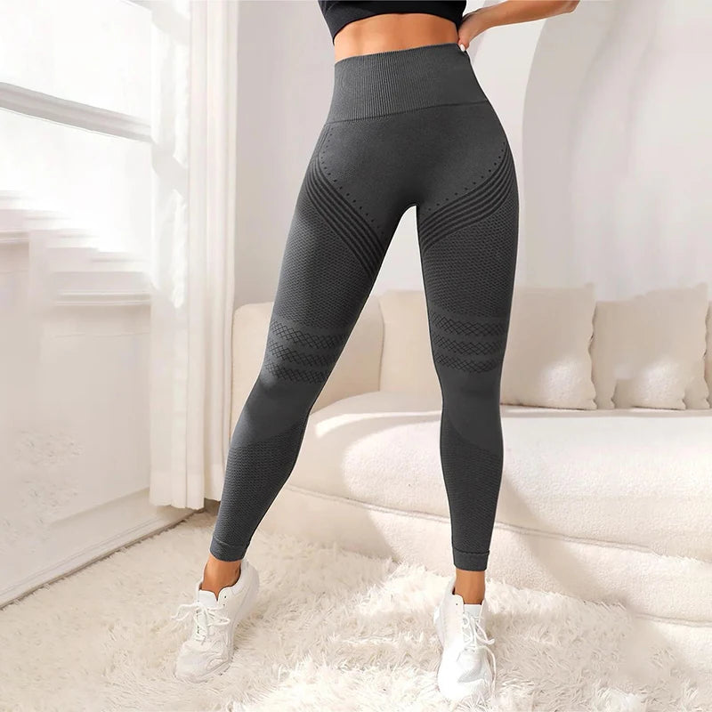 Seamless High Waist Leggings Breathable Fit